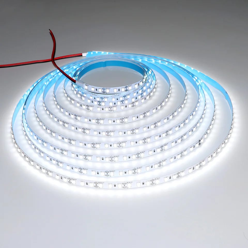 5M flexibilní LED páska 600 LED diod 2835 SMD 12V 24V řezatelná vícebarevná bytová dekorace
