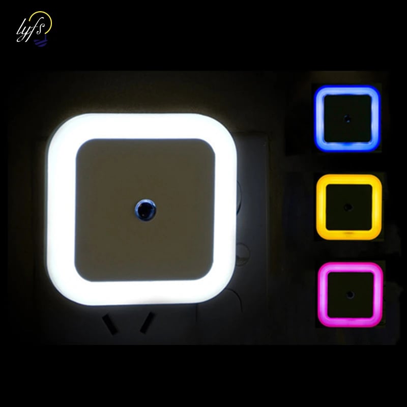 Bezdrátový senzor pohybu LED noční světlo čtvercová mini lampa pro dětskou ložnici obývací pokoj chodba