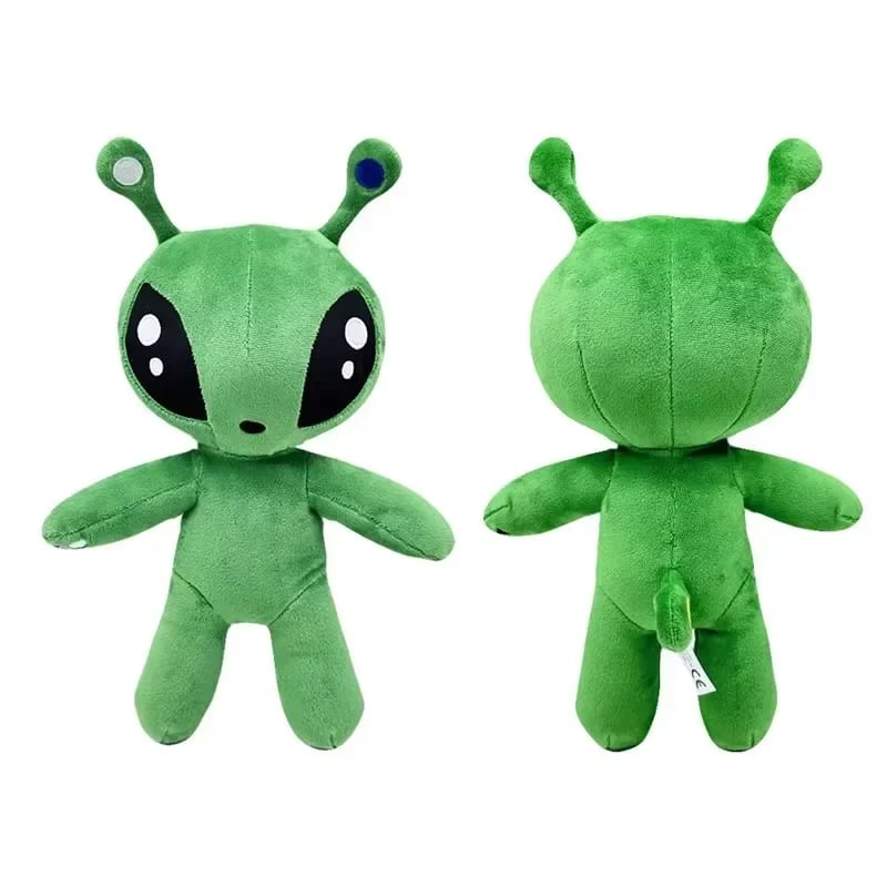 Zelený mimozemšťan Kawaii plyšová hračka 15/34CM měkká plněná anime panenka dětský narozeninový vánoční dárek