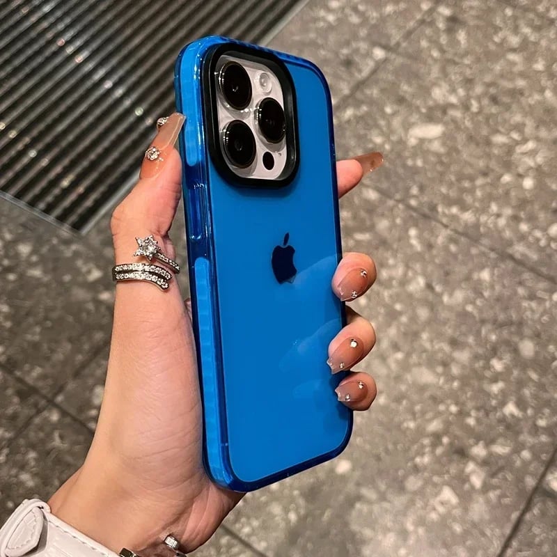 Průhledný nárazuvzdorný kryt na telefon z měkkého TPU pro iPhone 11 12 13 14 15 16 Pro Max Plus