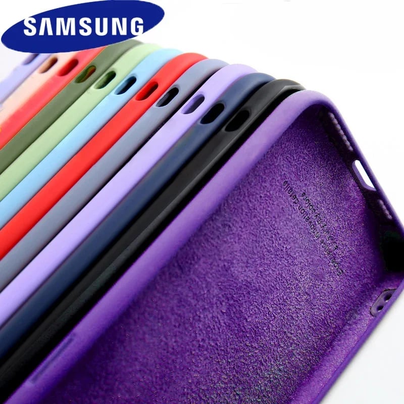 Silikonový kryt s tekutým povrchem pro Samsung Galaxy S25 S24 S23 S22 S21 Ultra Plus FE řady A