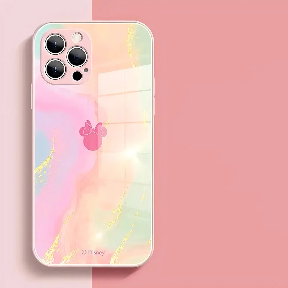 Kovový kryt na telefon Mickey Mouse pro iPhone 16 15 14 13 12 11 Pro Max XR XS X 8 SE