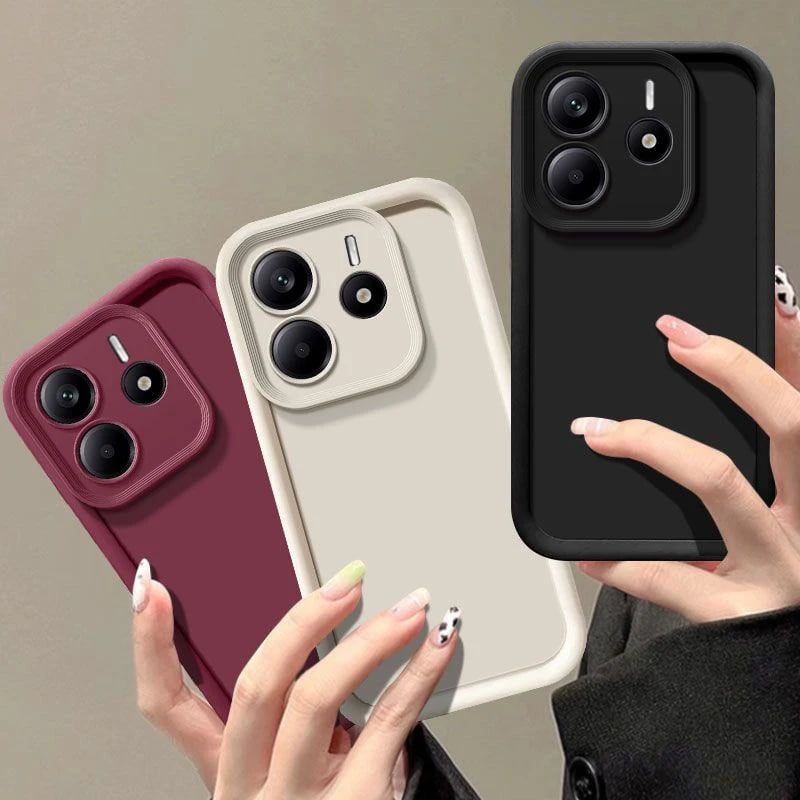 Matný kryt na telefon Redmi Note 14 4G 5G, nárazuvzdorný zadní kryt, ochrana proti opotřebení