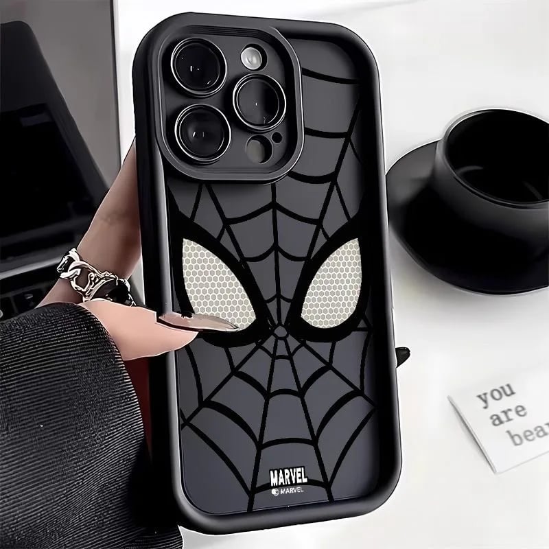 Silikonový kryt Spider-Man TPU pro iPhone 16 15 14 13 12 11 Pro Max XR XS 7 8 Plus