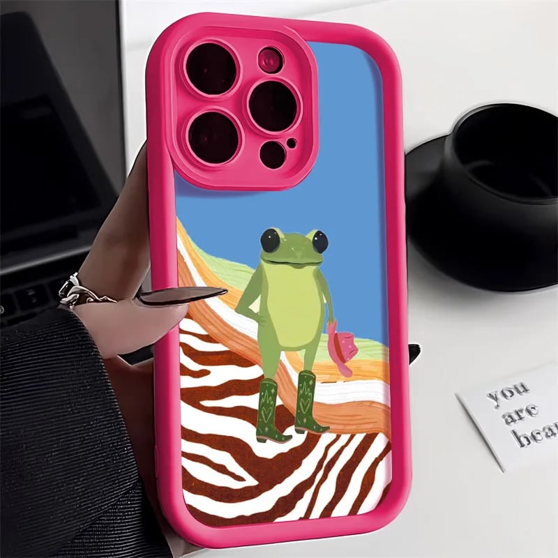 Roztomilý kreslený květinový kryt na telefon pro iPhone 13 14 15 16 Pro Max 11 12 XR XS 7 8 Plus SE