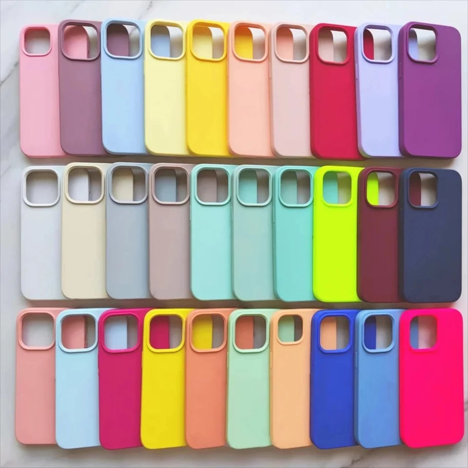 Silikonový kryt na telefon pro iPhone 15 14 13 12 11 Pro Max Mini XR XS X 8 Plus nárazuvzdorný kryt