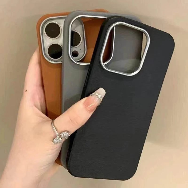 Matný kožený kryt z měkkého silikonu pro iPhone 11, 12, 13, 14, 15, 16, Pro Max XR XS