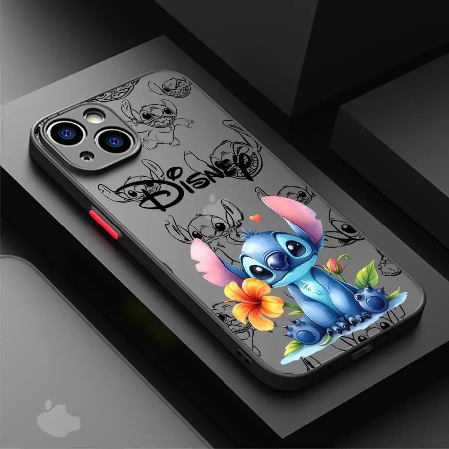 Nárazuvzdorný matný kryt na telefon kompatibilní s modely iPhone - roztomilý kreslený design