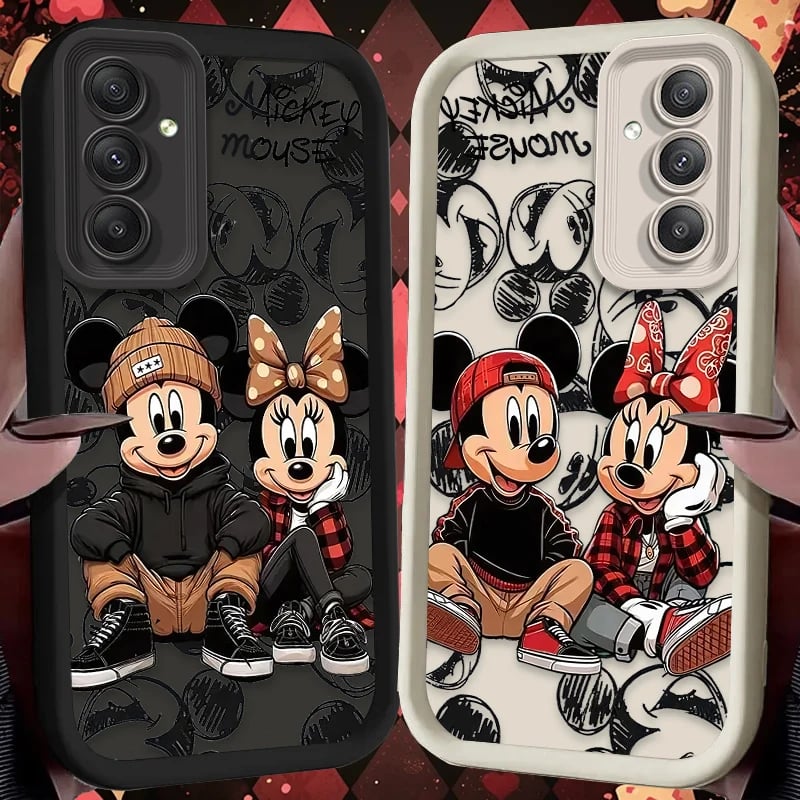 Pouzdro na telefon s motivem roztomilého páru pro Samsung Galaxy A14 A15 S21 S22 S23 S24 A25 A35 A52 A53 A54 A55 5G
