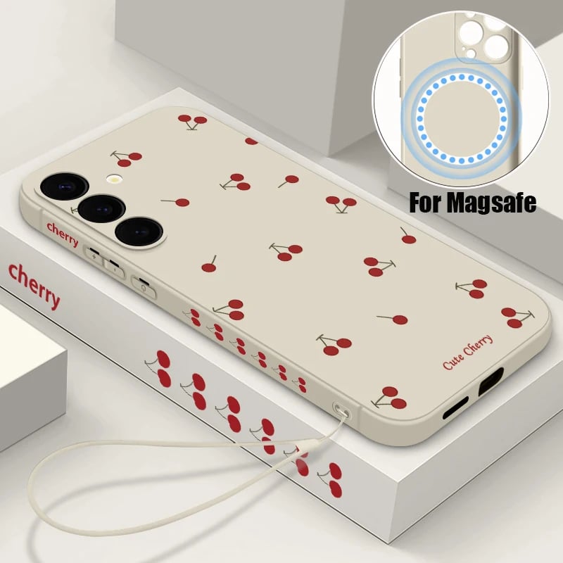 Měkký magnetický kryt pro Samsung Galaxy S24 S25 S23 S22 Ultra - kryt kompatibilní s bezdrátovým nabíjením