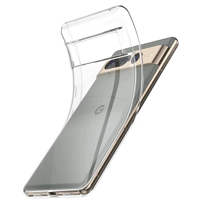 Ultra tenký průhledný silikonový kryt pro Google Pixel - průhledný měkký TPU kryt na telefon
