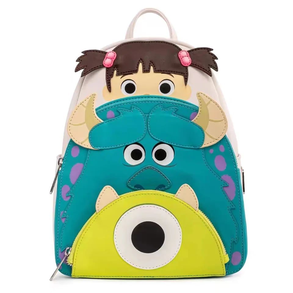 Dámský batoh z umělé kůže Monsters University, dětská školní taška, kabelka s kreslenou postavičkou, dárek