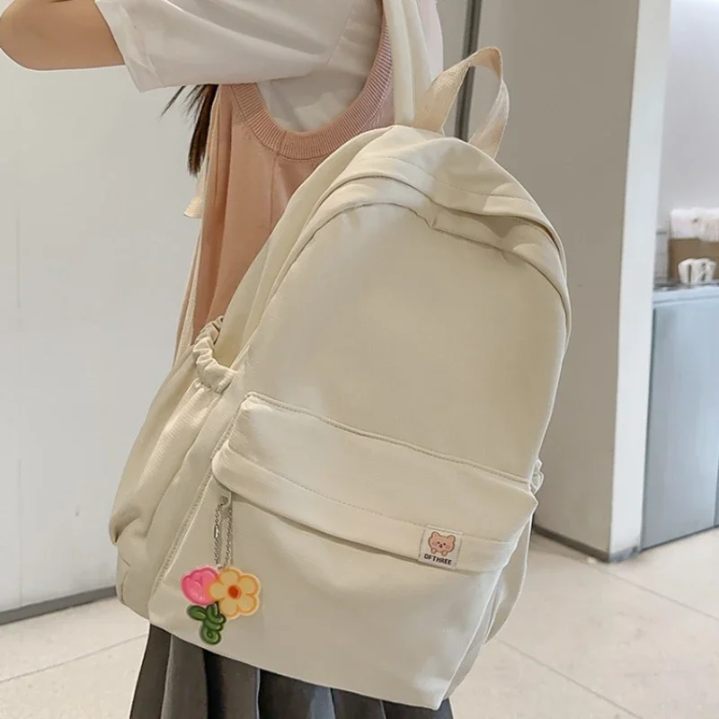 Voděodolný nylonový dámský batoh - cestovní školní taška pro dospívající dívky studentky