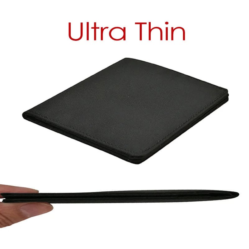 Ultra tenká minimalistická nylonová peněženka se zipem na mince - kompaktní pouzdro na peníze pro muže a ženy