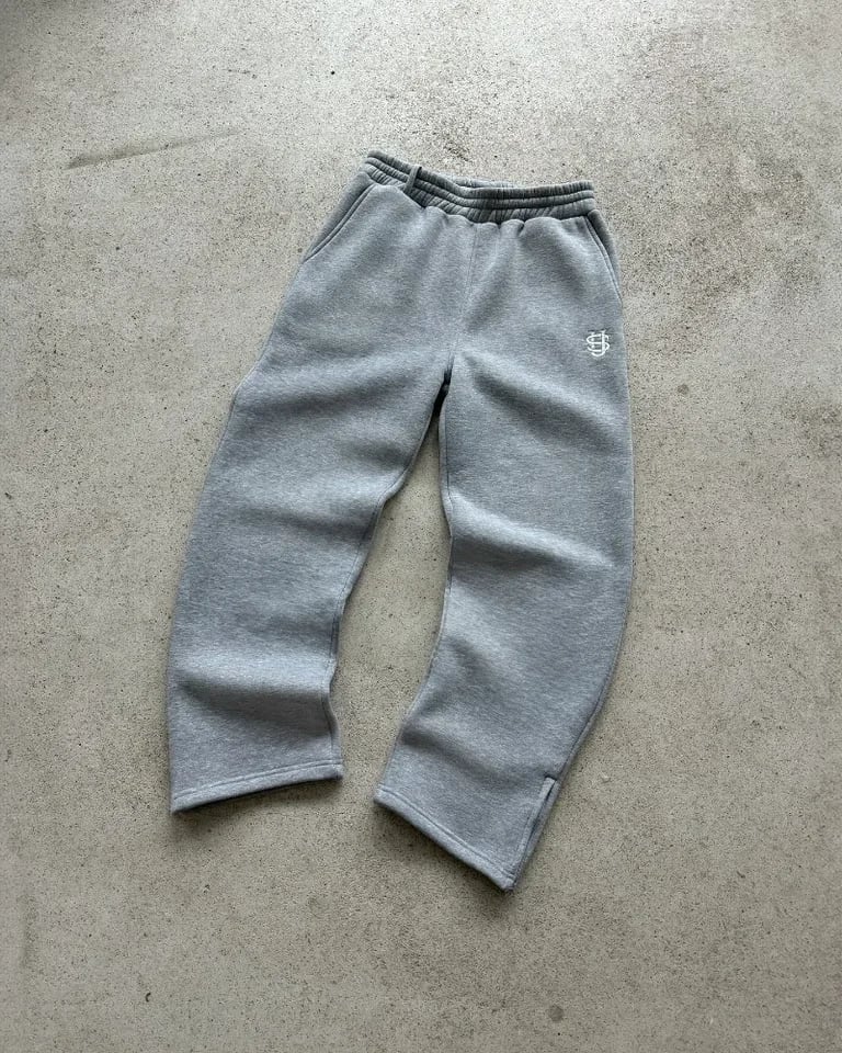 Pánské retro kalhoty Y2K hip hop stylu se zipem a výšivkou volné rovné tepláky