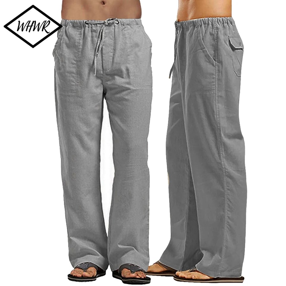 Pánské volné kalhoty s elastickým pasem - casual streetwear tepláky velkých velikostí