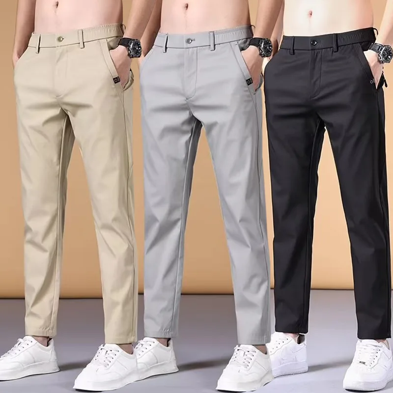 Pánské letní kalhoty sportovní joggers casual streetwear tepláky volný čas