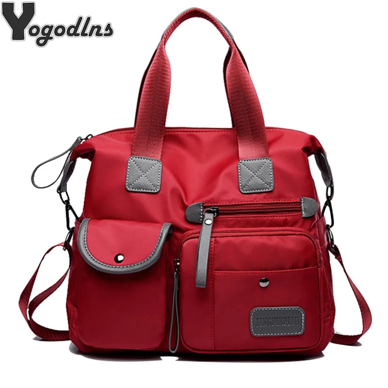 Dámská multifunkční kabelka - velká kapacita crossbody taška přes rameno nylon casual