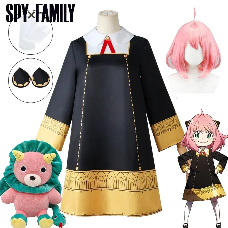 Anime cosplay kostým SPY X FAMILY dívčí uniforma s parukou Halloween šaty ženy