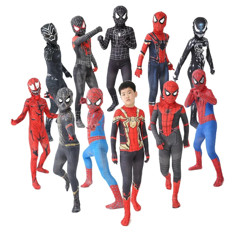 Kostým superhrdiny pro děti a dospělé - Halloween karnevalový outfit s maskou