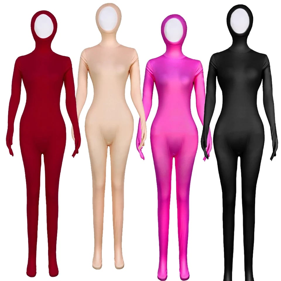 Zentai oblek pro dospělé i děti - elastický catsuit na Halloween a karneval