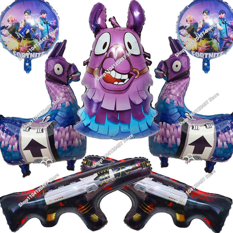 Narozeninová sada balónků Fortnite - Oslava pro malé hráče, dekorace do dětského pokoje