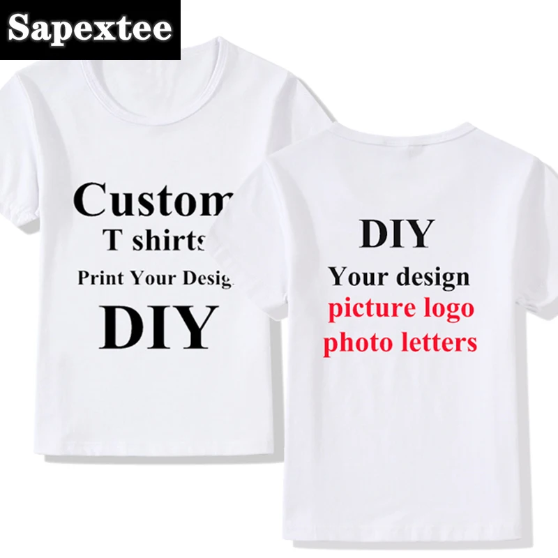 Dětské tričko na zakázku - personalizovaný potisk přední i zadní strany, chlapecké a dívčí