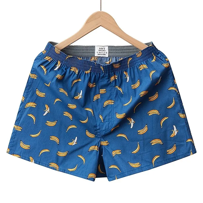 Pánské boxerky bavlněné prodyšné pohodlné vzorované spodní prádlo L-3XL