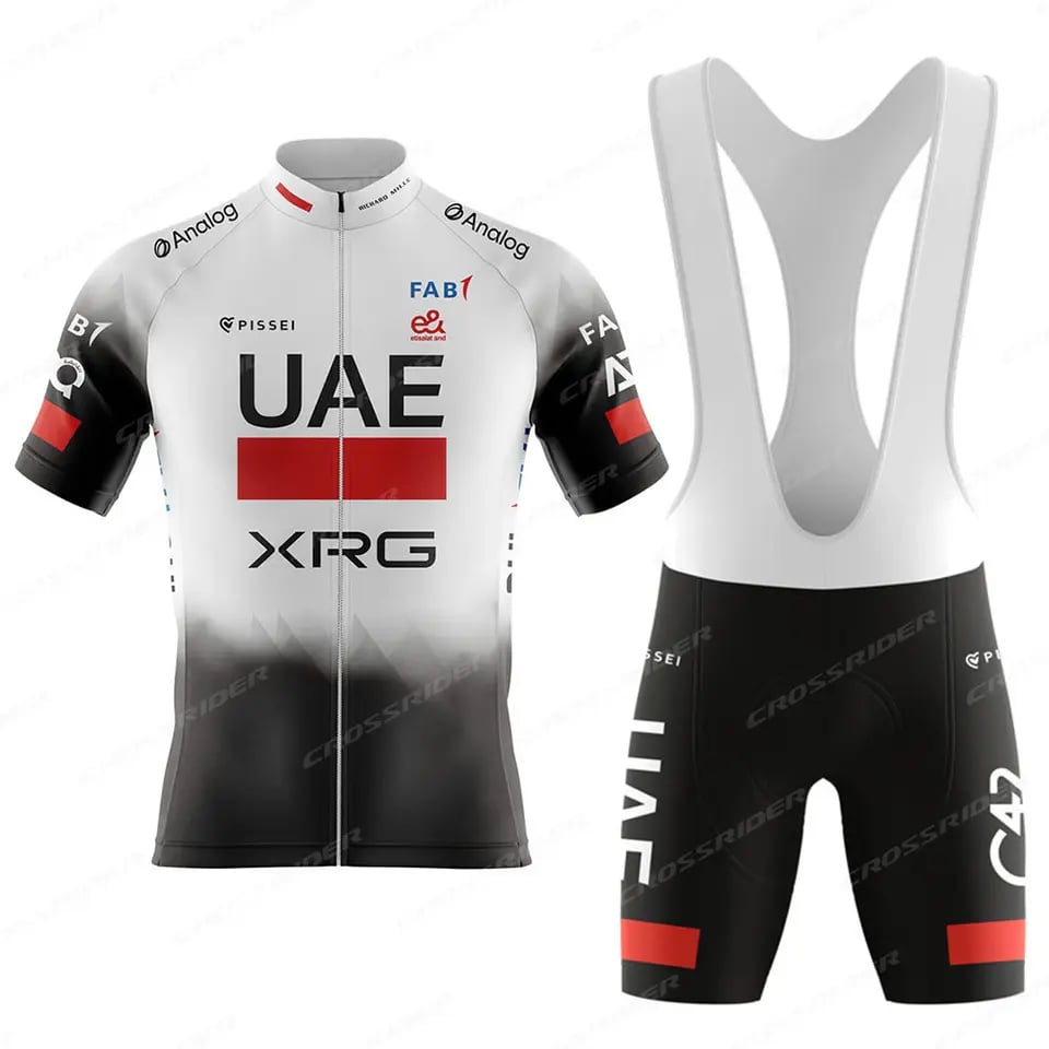 Pánský cyklistický komplet dres + kraťasy - prodyšný MTB cyklodres pro silniční kolo
