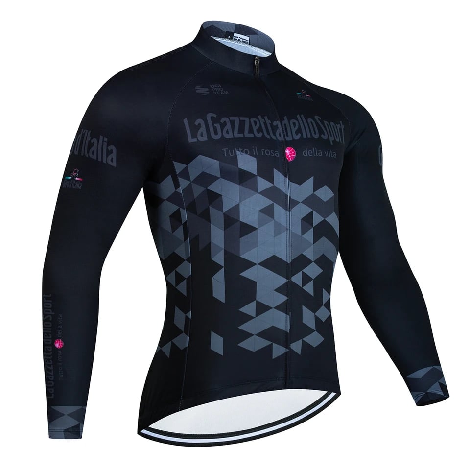 Pánská cyklistická bunda dlouhý rukáv MTB dres prodyšný tepelný outdoorový top