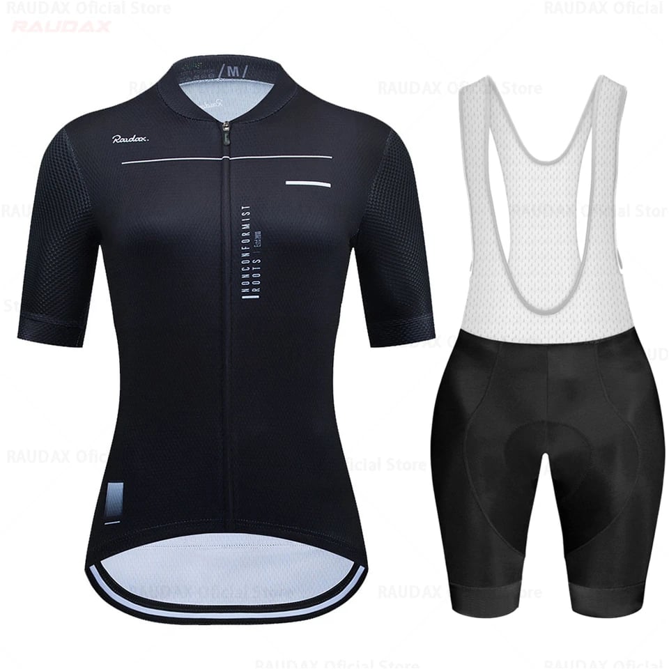 Dámský cyklistický dres letní prodyšný ultralehký duhový set krátký rukáv MTB silniční kolo
