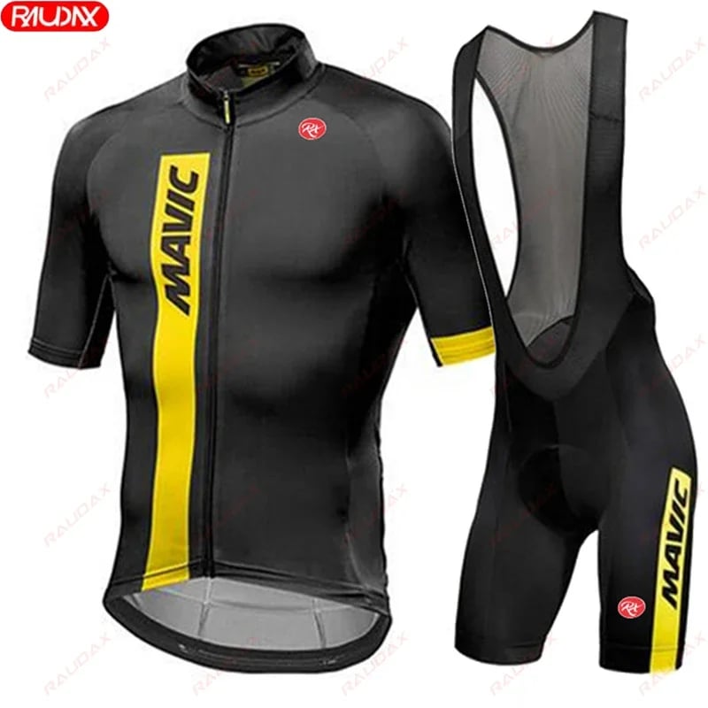 Pánská cyklistická sada prodyšný dres + elastické šortky letní outdoor sportovní oblečení