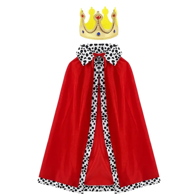 Červený vánoční plášť pro děti a dospělé - elegantní slavnostní kostým na párty a tanec