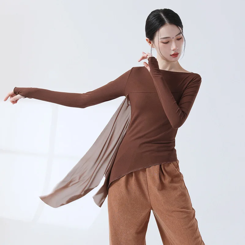 Elegantní baletní sukně s rozparkem - profesionální taneční oblečení pro ženy, černá