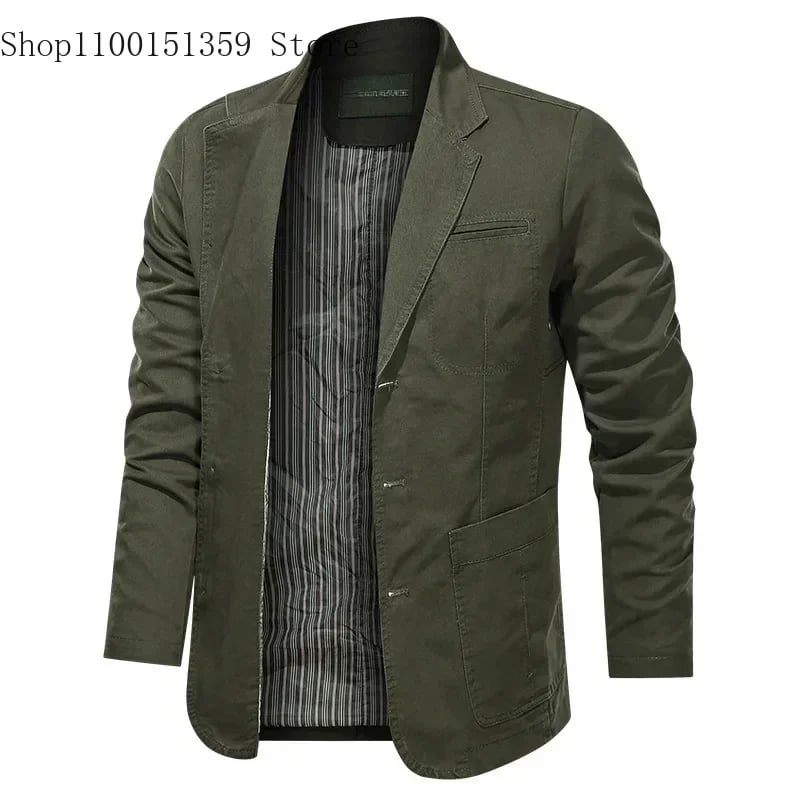 Pánské elegantní sako slim fit - módní jarní podzimní casual oblek pro společenské události