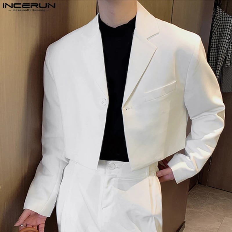 Pánské sako jednobarevné elegantní volnočasové sako slim fit podzimní móda vel. S-5XL