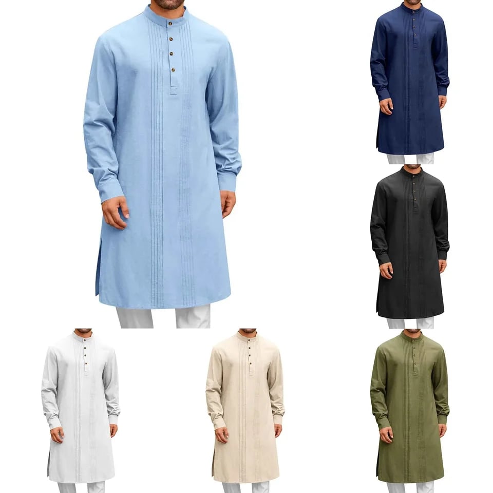 Pánská volnočasová košile arabského stylu - elegantní módní kalhoty pro muže