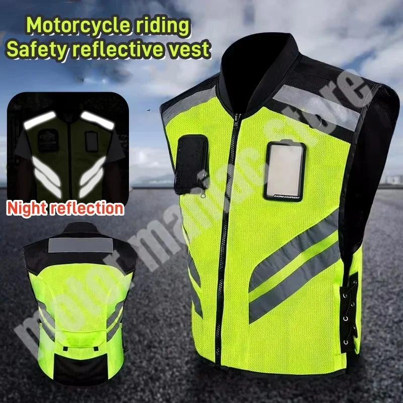 Reflexní motocyklová vesta - bezpečnostní výbava pro jízdu v noci a za snížené viditelnosti