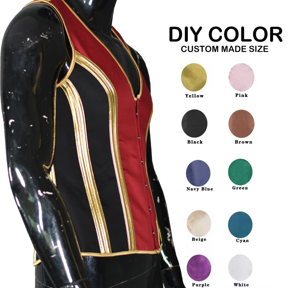 Pánská korzet vesta vintage střih štíhlý pas společenské svatební módní top krajkový