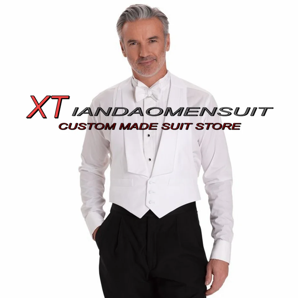 Pánská svatební vesta slim fit formální společenský kabátek bez rukávů elegantní