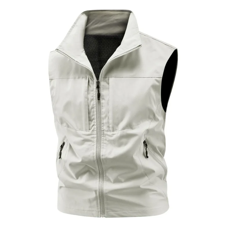 Pánská outdoorová vesta prodyšná multifunkční lehká na rybaření S-3XL