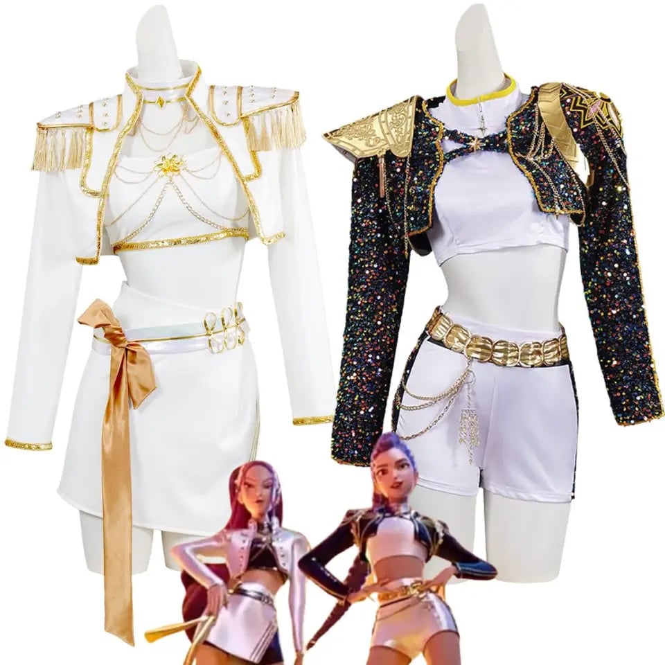 Dětský kostým lovkyně démonů - Elegantní cosplay set pro dívky na Halloween a karneval