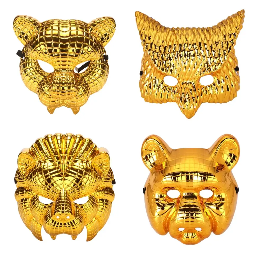 Fantasy kostým maska - Tygr, lev, sova - Karneval, cosplay doplněk pro muže a ženy