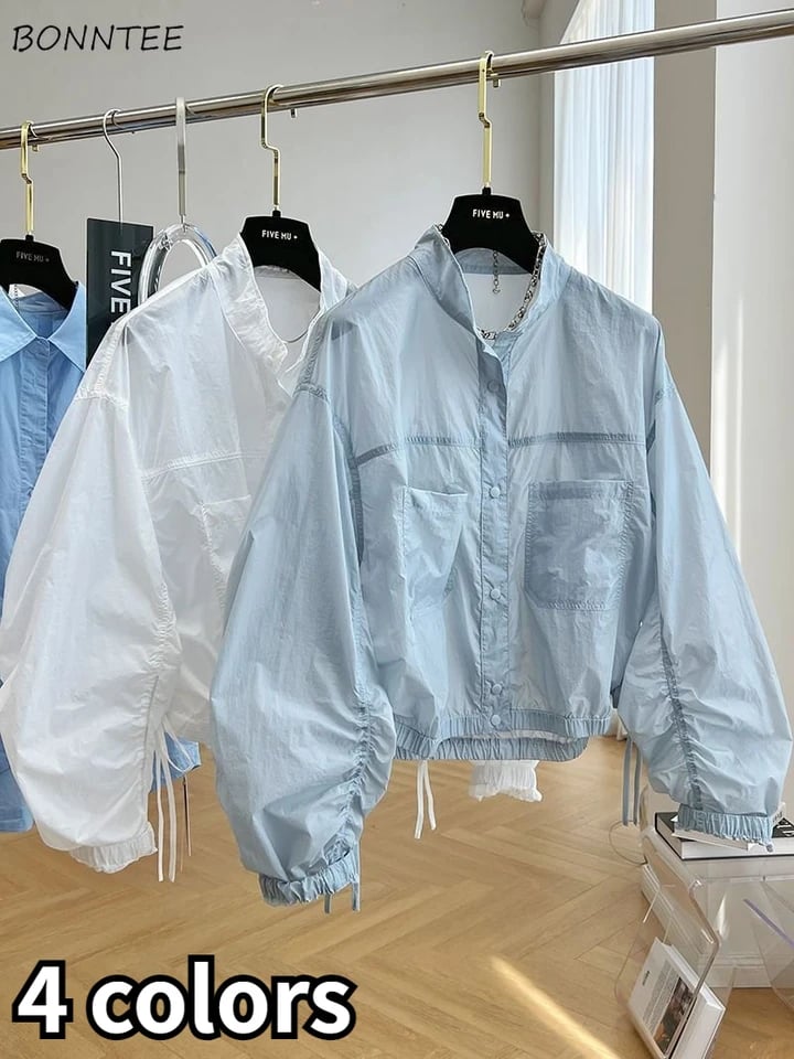 Dámská letní bunda XXS-3XL lehká prodyšná sportovní volnočasová s kapsami