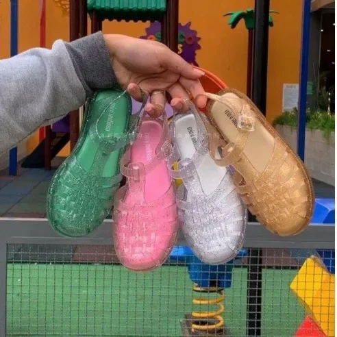 Dámské pletené letní sandály módní prodyšné plážové boty pohodlné ploché slip-on