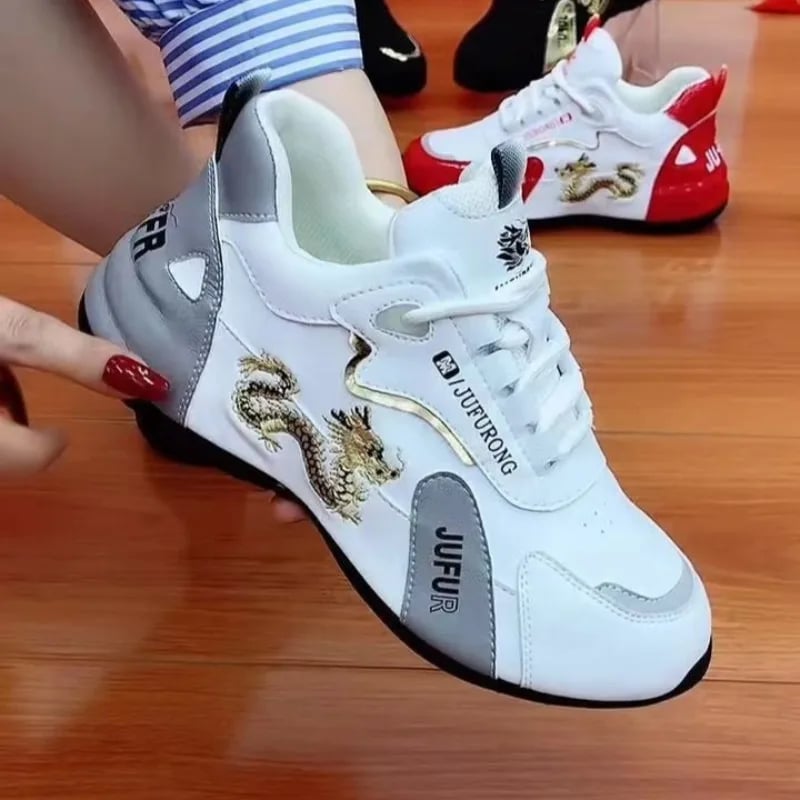 Unisex tenisky PU kůže volnočasové venkovní platformové běžecké designový vzor