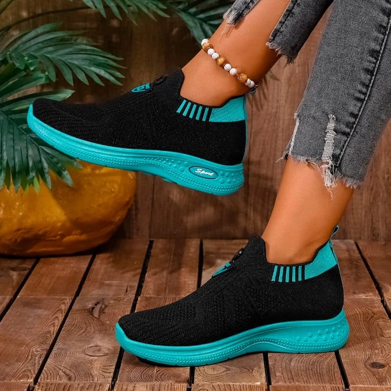 Dámské slip-on boty 2025 módní prodyšné pohodlné casual