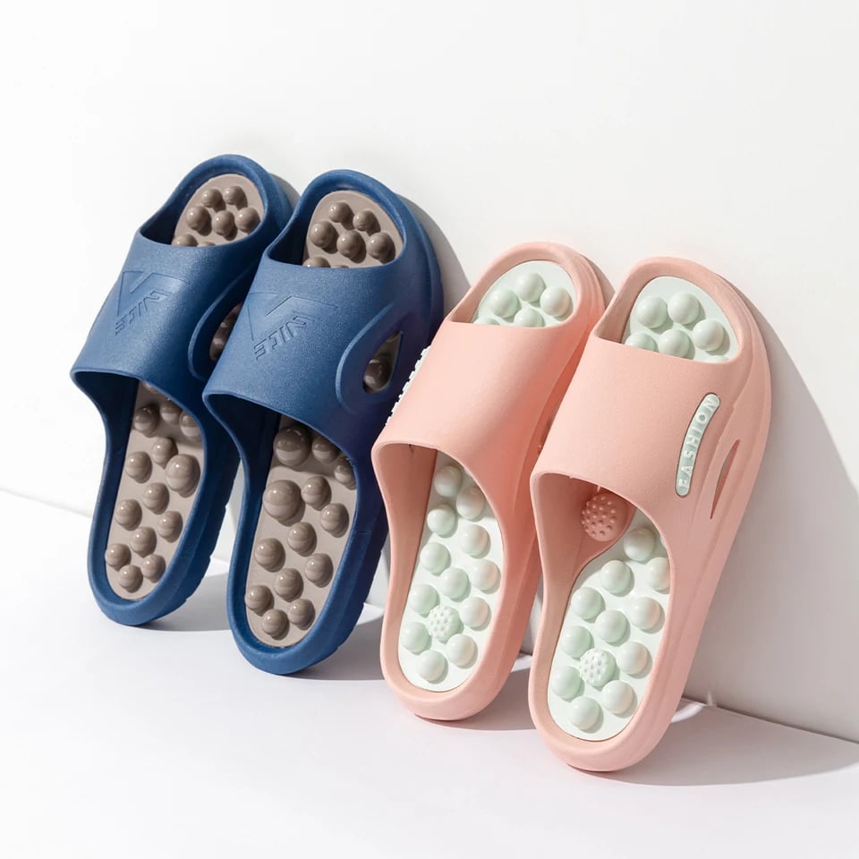 Letní masážní pantofle unisex PVC neklouzavé pohodlné lehké pro domácí i venkovní použití