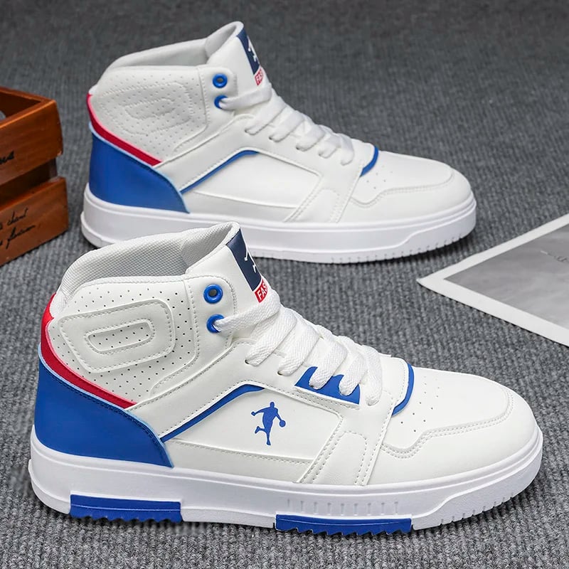 Pánské vysoké sportovní boty pohodlné trendy tlustá podrážka pro běh i skate