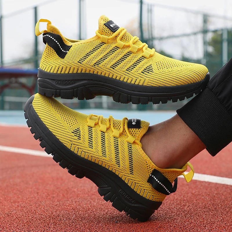 Pánské prodyšné casual boty s mesh svrškem pro outdoor chůzi a cyklistiku
